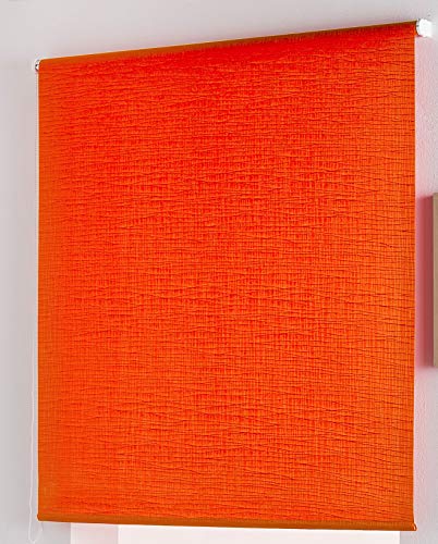 Estoralis - Aitana - Rollo transparent Jacquard, 150 x 175 cm, Orange