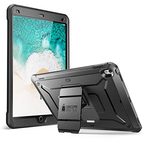 SUPCASE iPad Pro 10.5 Case 2017, [Heavy Duty] [Unicorn Beetle Pro] Full-Body Rugged Protective Case with Built-In Screen Protector Design for Apple iPad Pro 10.5 Inch 2017, Not Fit 2018 Version(Black)