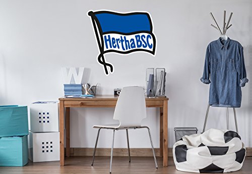 Wandtattoo - Hertha BSC - Logo Fahne - 40x38 cm - Art. Nr. BSC10041 - Wall-Art