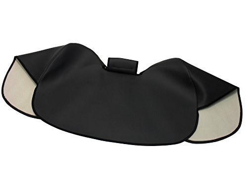 AKF Knieschutzdecke schwarz, gefüttert, Handarbeit - für Simson S50, S51, S70