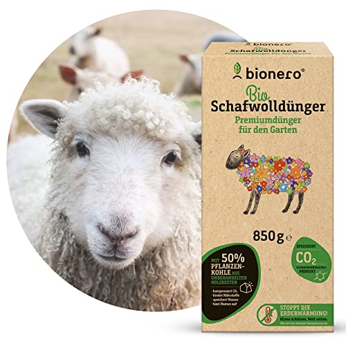 bionero® Bio-Schafwolldünger 500g, Langzeitdünger für Biogarten, Uiversaldünger als Düngepellets, Naturdünger