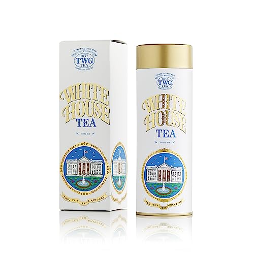 TWG Tea | White House Tea | Grüner Tee | Rosenblätter | Haute Couture Dose, 50G | Geschenkset