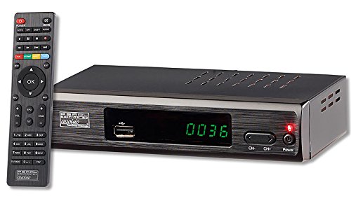 auvisio Mini DVB T2 Receiver: DVB-T2-Receiver mit H.265/HEVC für Full-HD-TV, HDMI & SCART, LAN, USB (DVB-T2 Receiver Mini HDMI)