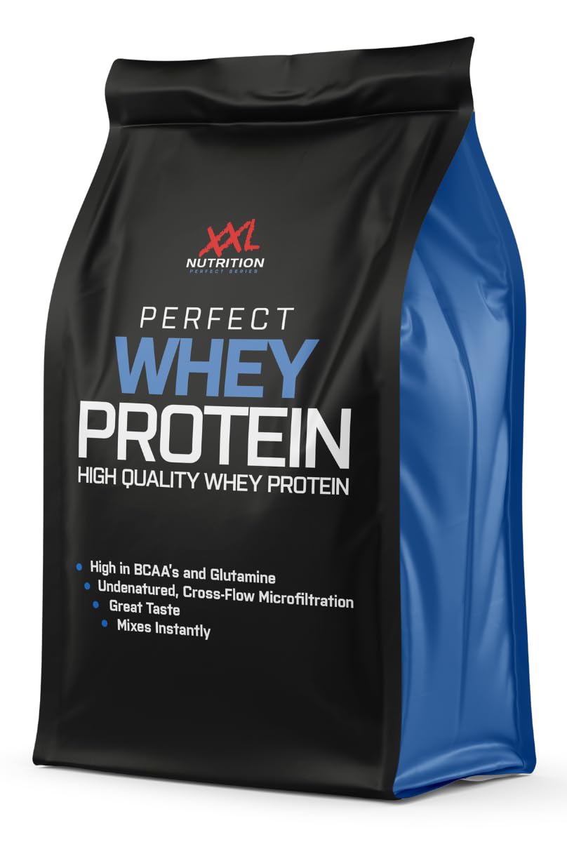 XXL Nutrition - Perfect Whey Protein - Eiweiss Pulver, Beste Qualität 100% reines Konzentrat, Mit EAA & BCAA - 78,5% Proteingehalt - 4000 Gramm - Kokos