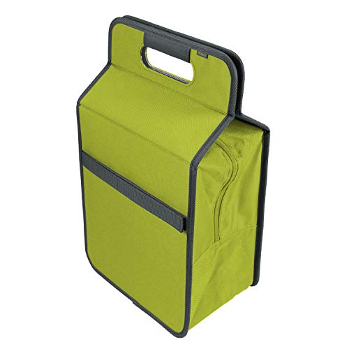 meori Grün faltbare L tragbare Flaschen-große Lunchbox-Einkauf Picknick Reise-hygienisch geruchsneutral-A100356, Polyester, Kühltasche mit Flascheneinsatz, 2