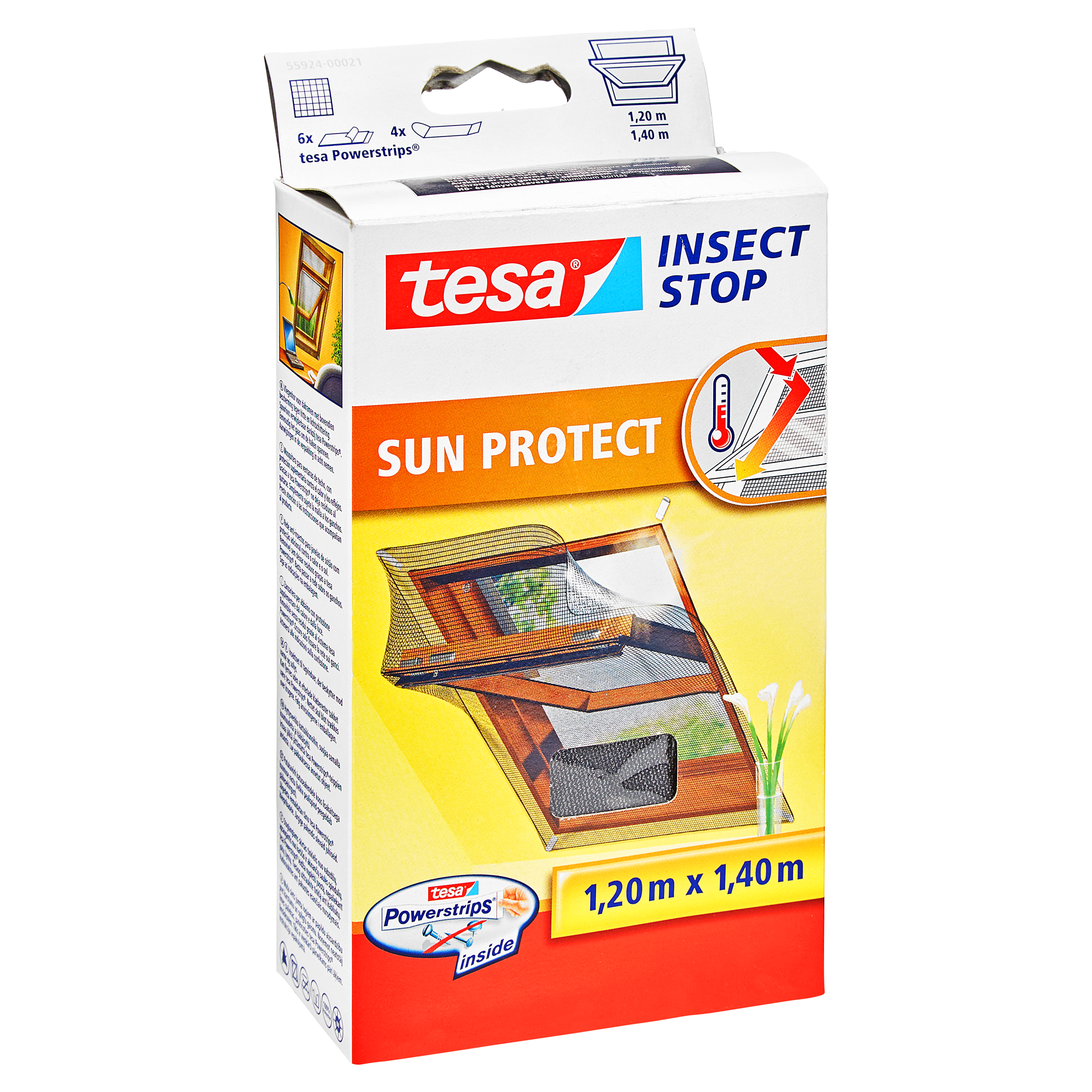 tesa Fliegengitter für Dachfenster 'Sun Protect' 120 x 140 cm