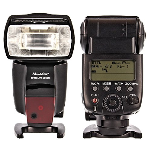 Blitzgerät kompatibel mit Canon Kameras mit Blitzschuh - E-TTL II kompatibel - wie der Canon 580 EX II - LZ 42 - MX-585C