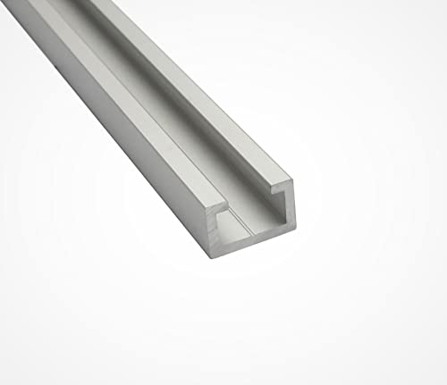Aluminium C-Profil M10 passend für 22x13mm Schraube eloxiert T Nutschiene (Länge 2m (200cm, 2000mm))