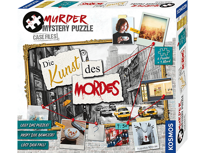 KOSMOS Murder Mystery Puzzle - Die Kunst des Mordes Gesellschaftsspiel Mehrfarbig