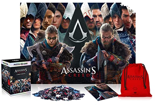 Assassin's Creed: Legacy - Puzzlespiel mit 1.000 Teilen und den Maßen 68 cm x 48 cm | inklusive Poster und Tasche | Spiel-Artwork für Erwachsene und Teenager