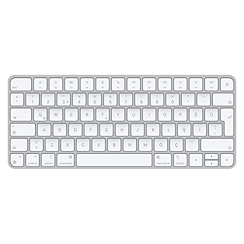 Apple Magic Keyboard: Bluetooth, wiederaufladbar. Kompatibel mit Mac, iPad oder iPhone; Türkisch-Q, Silber