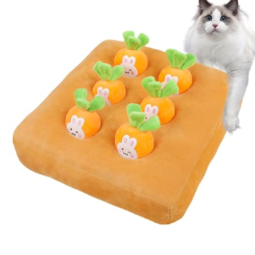 NEFLUM Karottenfarm-Katzenspielzeug, Karotten-Katzenspielzeug | Karotten-Anreicherungs-Hundepuzzlespielzeug - Karotten-Ziehspielzeug, Ananas- und Erdbeerpflück-Bauernhof-Schnupftabak-Puzzlespielzeug