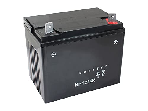 SECURA Batterie 12V/22A kompatibel mit Rasentraktor Aufsitzmäher rechts