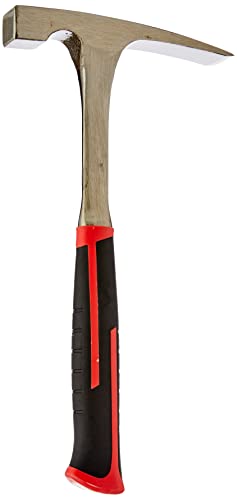 Hilka Pro Craft 60500600 Maurerhammer mit Soft-Grip-Griff, Stahl-Schaft, 600 g