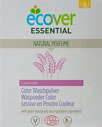 Ecover Waschmittel Pulver leuchtende Farben, 2 Stück