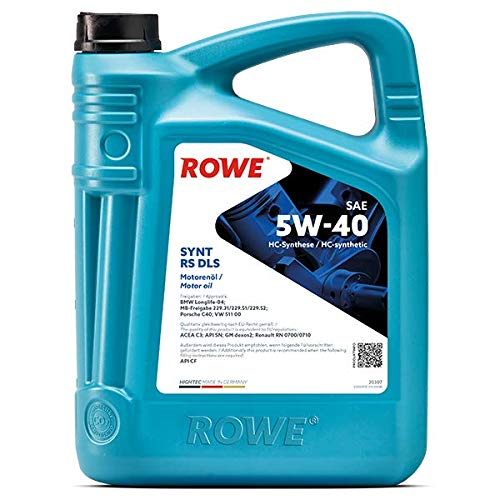 5 Liter ROWE HIGHTEC SYNT RS DLS SAE 5W-40 Motoröl Made in Germany
