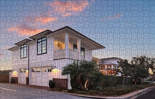 GUOHLOZ 1000-teilige Puzzles für Erwachsene, große herausfordernde Mini-Puzzle, schwierige Puzzles 1000 Teile, Geschenk für Geburtstag Heimdekoration, Die Garage, 75x50cm