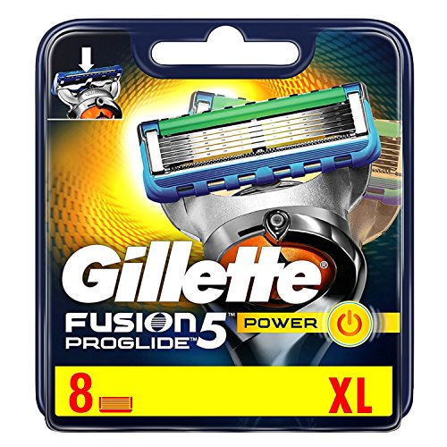 Gillette Männer Fusion5 ProGlide Power Rasierklingen, 1er Pack (1 x 8 Stück)
