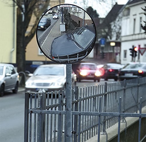 Sicherheitsspiegel Verkehrs- und Überwachunsspiegel 36 cm konvexes Spiegelglas