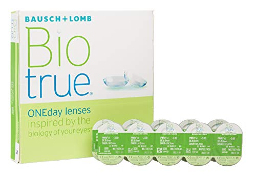 Biotrue ONEday Inspiriert von der Natur Ihrer Augen Tageslinsen weich, 90 Stück / BC 8.6 mm / DIA 14.2 mm / +6 Dioptrien