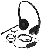 Yealink Headset YHS34 Lite Dual - Zwei Ohr Kopfhörer - mit RJ Anschlußkabel