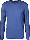 Schöffel Herren Merino Sport Shirt 1/1 Arm M, temperaturregulierendes Langarmshirt, atmungsaktives Funktionsunterwäsche-Shirt in Wollqualität, imperial b, M