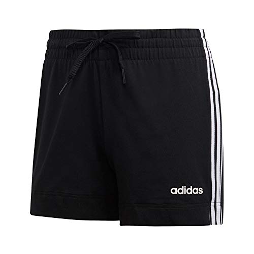 adidas Damen Essentials 3-Streifen Shorts, Black/White, M