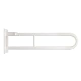 Aquabad® klappbarer Stahl Wandstützgriff Haltegriff in Weiß, 60 cm