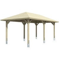 SKANHOLZ Einzelcarport Taunus, BxT: 374x656 cm