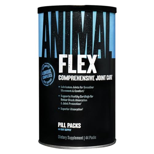 Universal Nutrition ANIMAL Flex Gelenkkomplex schützt Gelenke, Sehnen & Bänder, geeignet für Bodybuilder & Kraftsportler, Ergänzung zu Bandagen für Gelenk Support, 44 Einheiten