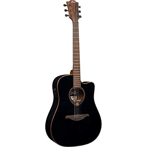 LAG Guitars Tramontane 118 T118DCE-BLK Black Electro-Acoustic Guitar