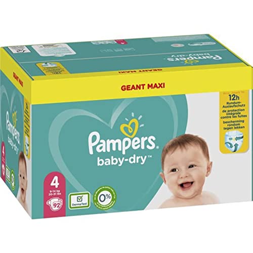 Pampers - Baby-dry Windeln, Große 4 - 92 Stücke