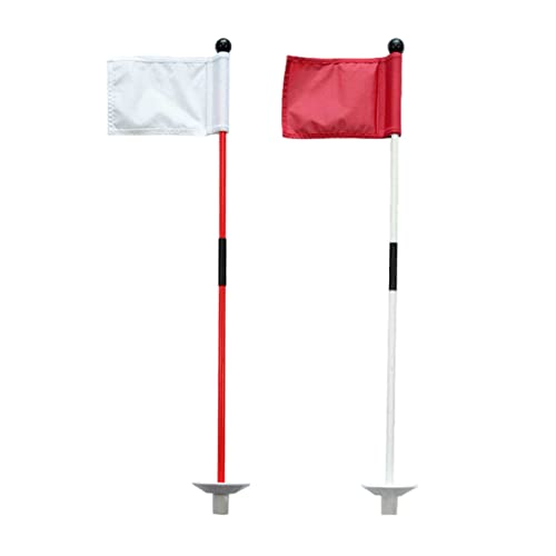 Yusheng Golf Flag Set, Putting-übungsgrünflaggenstock Loch Cup Set, Golffahne Mit Golfloch,Abnehmbares Golf-Putting Professional Golf Flagge