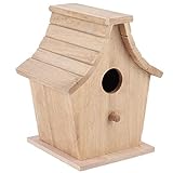 Duokon Holzvogelhaus für hängende Zuchtbox im Freien hängendes Vogelhaus Haustierbedarf für Papageien Wellensittich kleine Vögel
