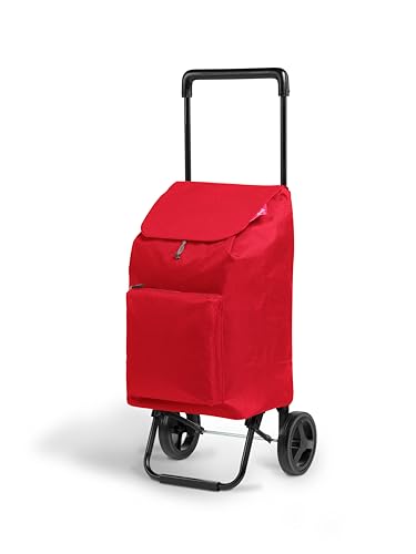 Gimi Argo Einkaufswagen, Polyester, Rot