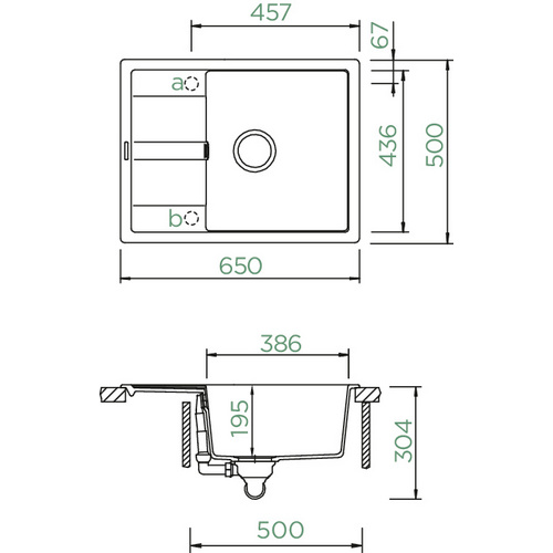 SCHOCK Küchenspüle »Manhattan D-100-A«, croma, rechteckig, Granit/Komposit-Kunststein/Quarzstein - grau