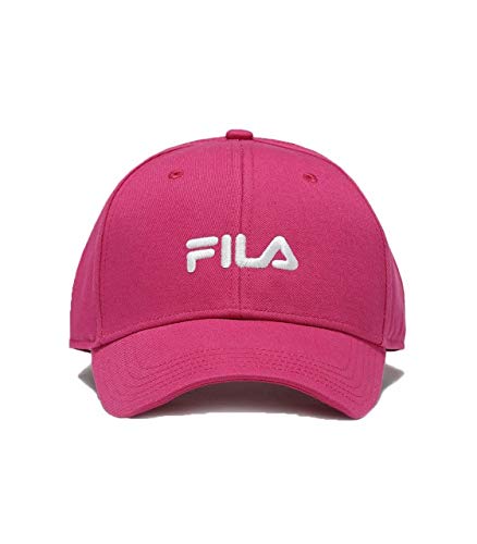 FILA Cap 6 Panel Strap Back LINEAR Logo 686029 Pink A163 Pink Yarrow, Size:ONE Size