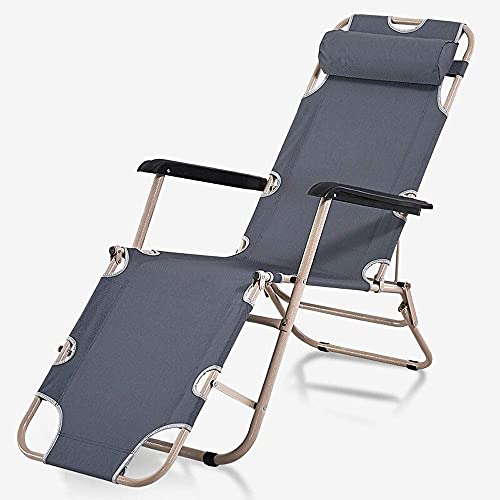 Verstellbarer Zero-Gravity-Loungesessel, bequemer Anti-Schwerkraft-Liegestuhl für den Außenbereich, klappbarer Liegestuhl und Textilene-Sitz mit Fußstütze und verstellbarem Kissen für Garten, Strand,