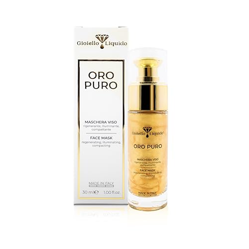 Face Masks Gel with Pure Hyaluronic Acid - Gel-Gesichtsmasken mit Hyaluronsäure – Kolloidales Gold – Regeneriert Gesichtszellen und Kollagen – Gesichtsmaske für alle Hauttypen 30 ml