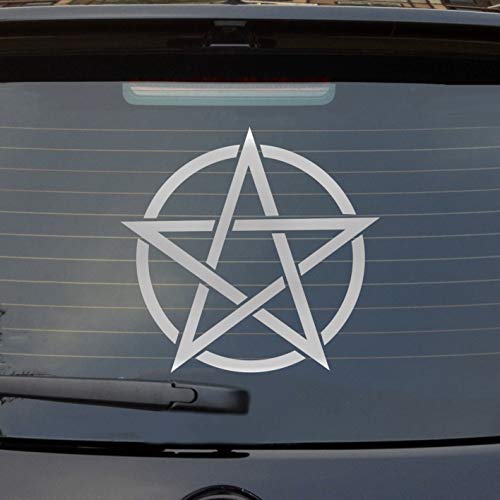Hellweg Druckerei Pentagram Druidenfuß Gothic Auto Aufkleber Sticker Heckscheibenaufkleber