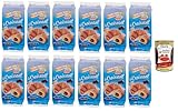 Divella Croissant con Crema al Cioccolato, Croissants mit Schokoladencreme, 12x 270g Packung, Jede Packung enthält 6 Croissants + Italian Gourmet polpa 400