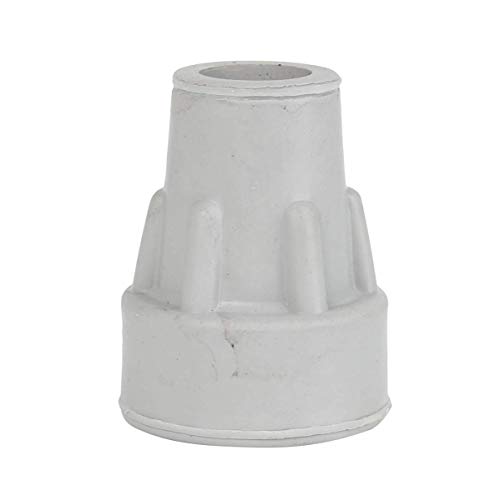 Days Heavy Duty Bell Shaped Ferrule, 22 mm (7/8"), Pack of 10, Grey, Walking Stick, Crutch, and Furniture Replacement Rubber Tip, Easy Attach Protection Cup (Eligible for VAT Relief in The UK)