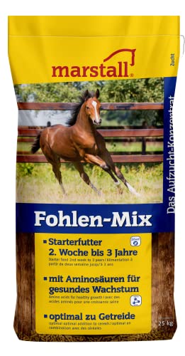 marstall Premium-Pferdefutter Fohlen-Mix, 1er Pack (1 x 25 kilograms)