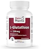 ZeinPharma L-Glutathion 250 mg 90 Kapseln (6 Wochen Vorrat) Glutenfrei, vegan, koscher & halal Hergestellt in Deutschland, 31 g