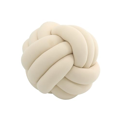 Knotenkissen, Geknotetes Kissen, Knot Kopfkissen, Zierkissen Knoten, Plüsch Kissen Weiche, Knoten Ball Kissen,A3,27cm