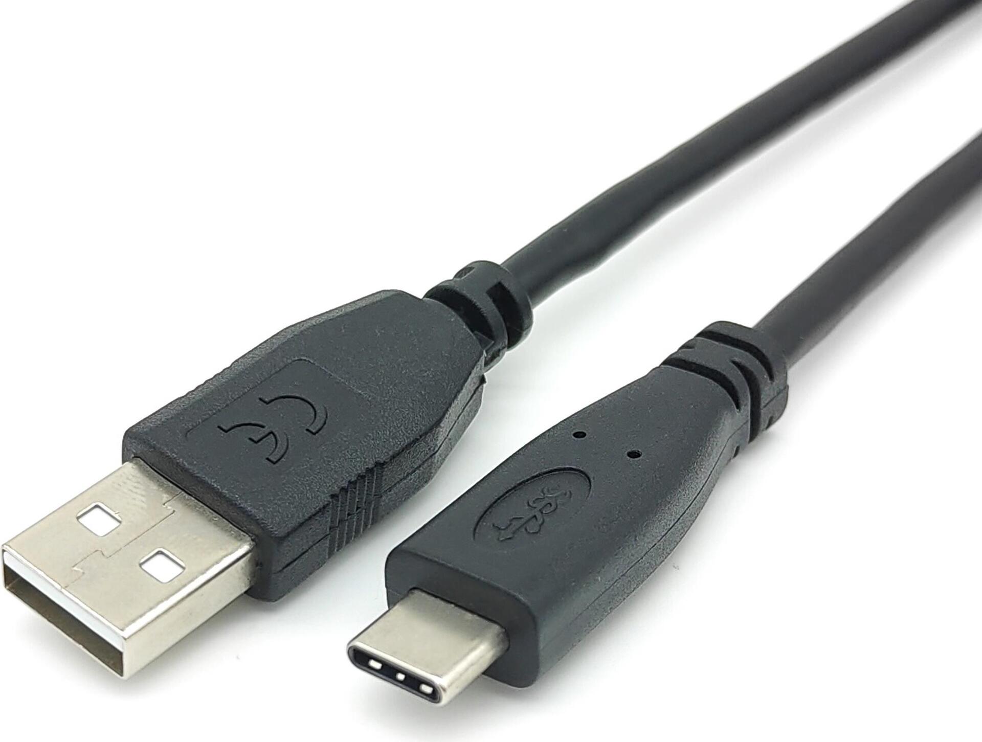 Equip USB 2.0 Typ C auf Typ A Kabel - M/M - 2.0 m - 2 m - USB A - USB C - USB 2.0 - 480 Mbit/s - Schwarz (128885)