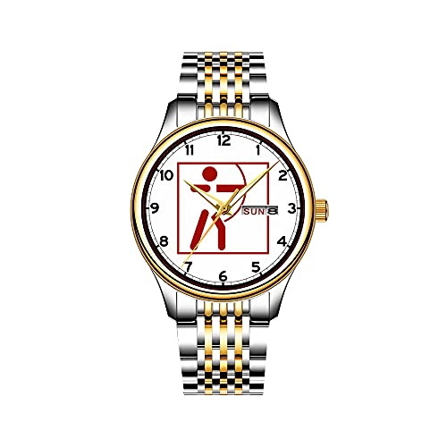 Uhren Herrenmode Japanisch Quarz Datum Edelstahl Armband Gold Uhr Erzengel Uhr