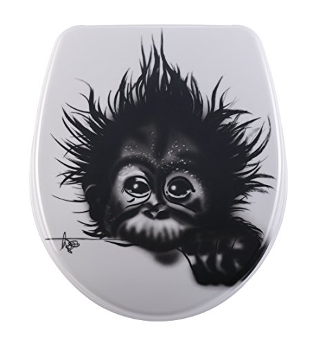 DIAQUA WC-Sitz Nice Slow-Motion, Monkey, 40,5-46 x 37,5 cm, mehrfarbig, 31171201