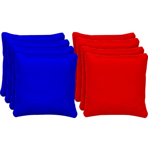 Offizielle Cornhole Tasche | 4 Blaue und 4 rote Taschen | Offizielle Größen | Premium Qualität | 100% Baumwolle | Wasserdicht | Amerikanisches Spiel | Outdoor Spiel | Freunde & Familie | OriginalCup®