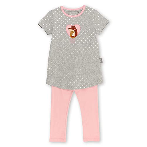 Sigikid Mädchen Pyjama Pyjamaset, rosa/Fuchs, 110